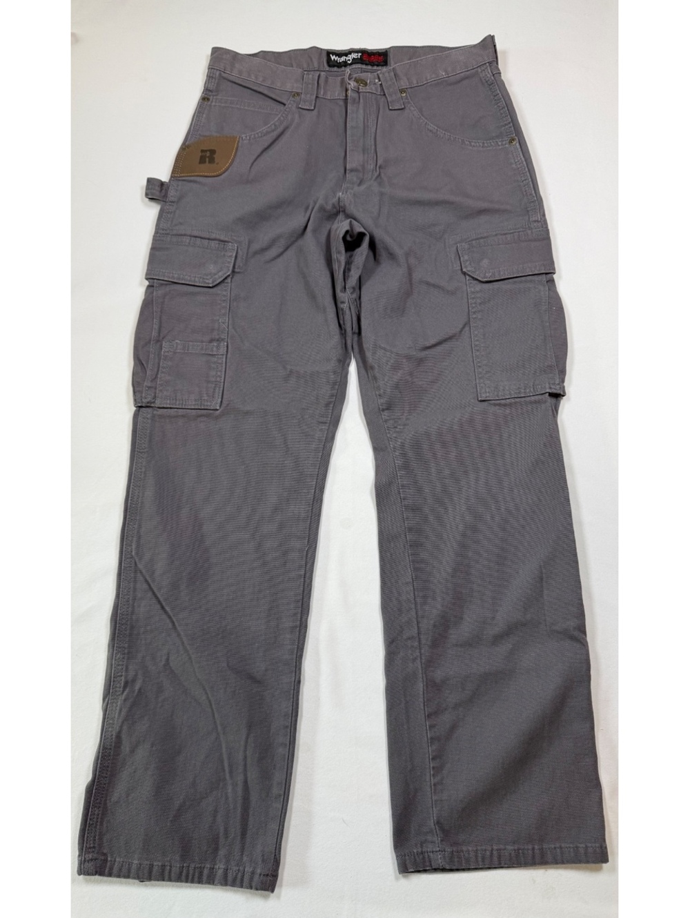 Wrangler Riggs Workwear Gray Cargo Pants 30x30 Cotton Spandex